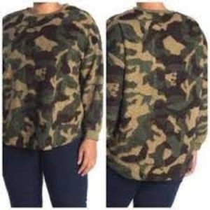 RXB Camo Printed Fleece Sweater